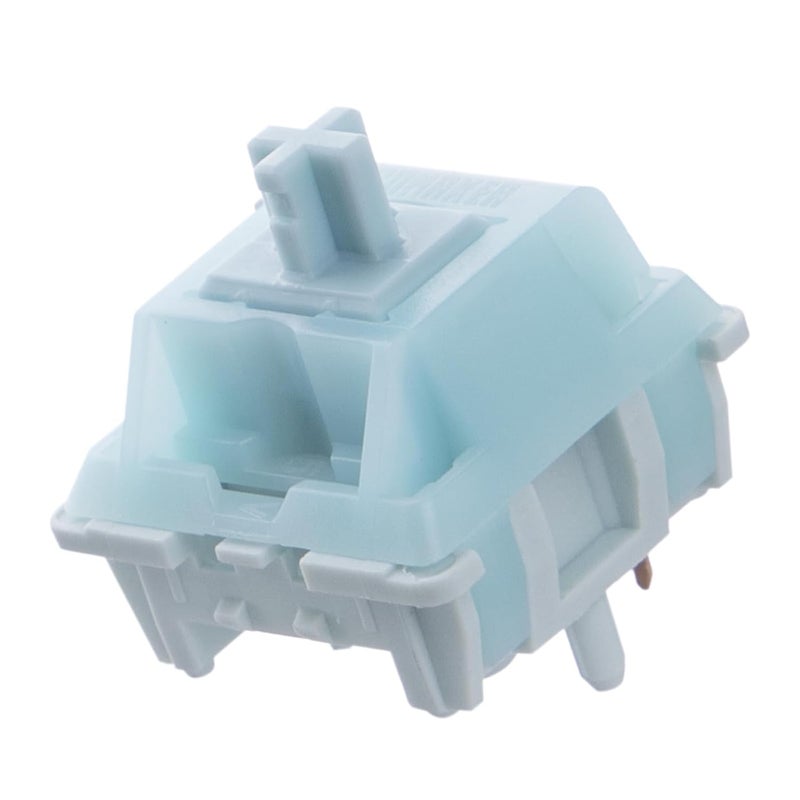 EPOMAKER Creamy Jade 45gf Gaming Keyboard Switches, 100 PCS Linear Switch, 5-Pin Pre-Lubed Switch, with PC/PA66 Case, POK Stem, Compatible with MX Keycaps for Mechanical Keyboard - Image 1